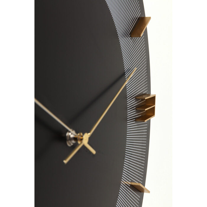 Ceas perete Leonardo negru/auriu Ø49cm