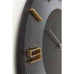 Ceas perete Leonardo negru/auriu Ø49cm