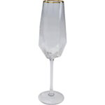 Pahar de sampanie Diamond Auriu Rim