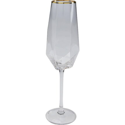 Pahar de sampanie Diamond Auriu Rim