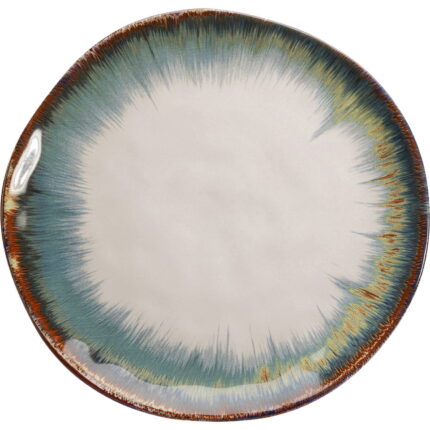 Farfurie Organic Alb/albastra Ø26 cm
