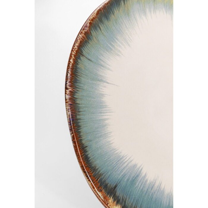Farfurie Organic Alb/albastra Ø26 cm