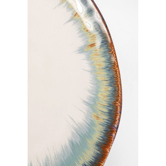 Farfurie Organic Alb/albastra Ø26 cm