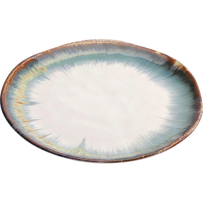 Farfurie Organic Alb/albastra Ø26 cm