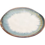 Farfurie Organic alb/albastra Ø20 cm