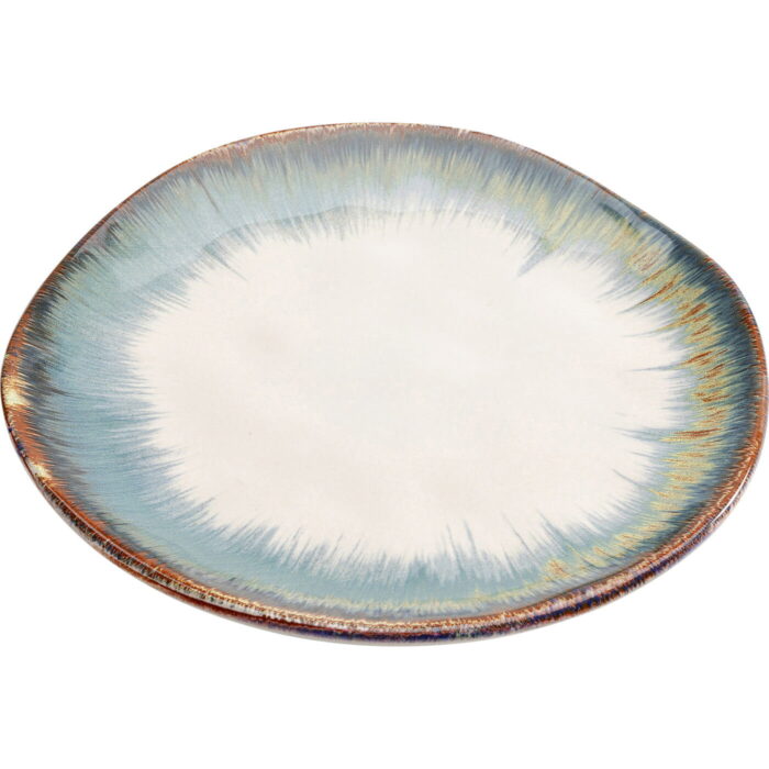 Farfurie Organic alb/albastra Ø20 cm