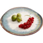 Farfurie Organic alb/albastra Ø20 cm