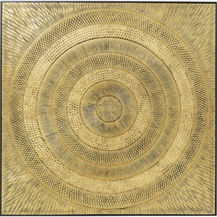 Tablou Art Circle auriu 120x120cm