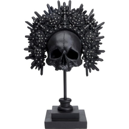 Obiect decorativ King Skull negru 49 cm