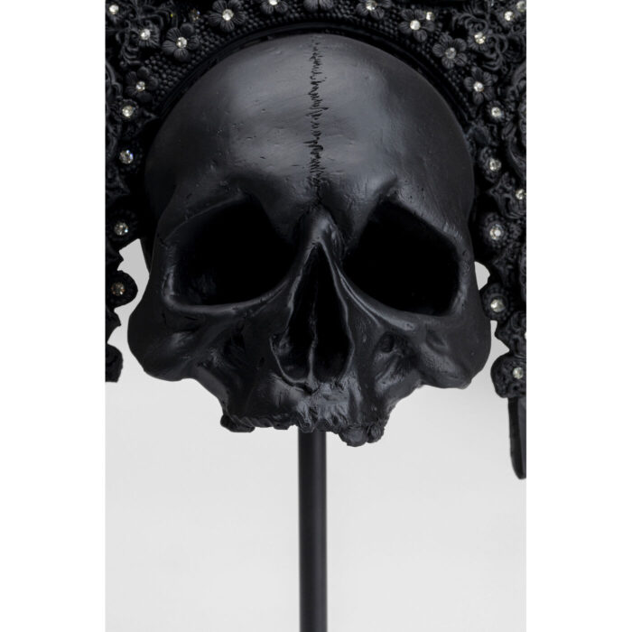Obiect decorativ King Skull negru 49 cm