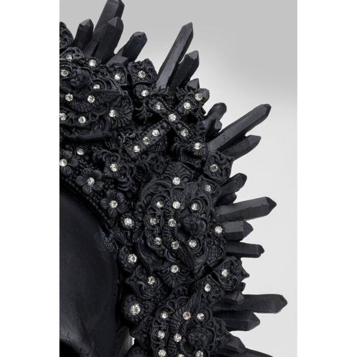 Obiect decorativ King Skull negru 49 cm