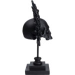 Obiect decorativ King Skull negru 49 cm