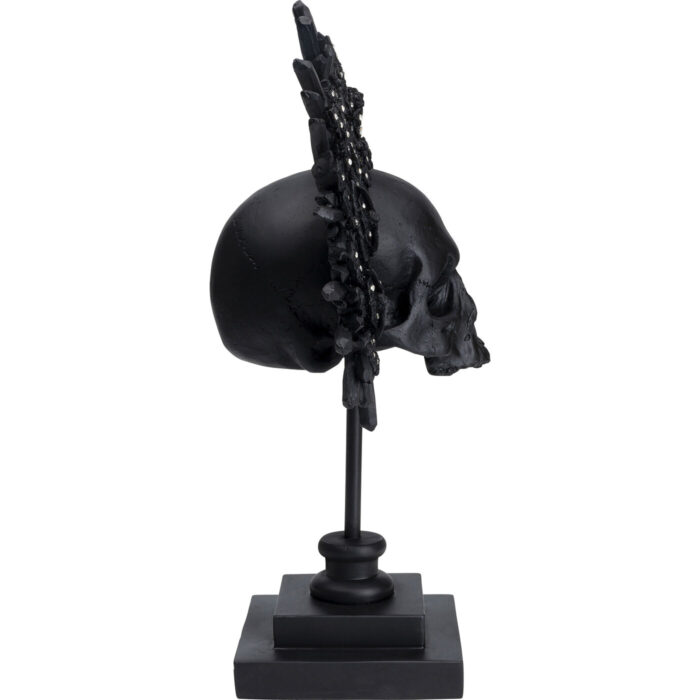 Obiect decorativ King Skull negru 49 cm