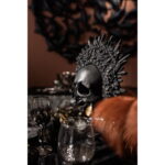 Obiect decorativ King Skull negru 49 cm