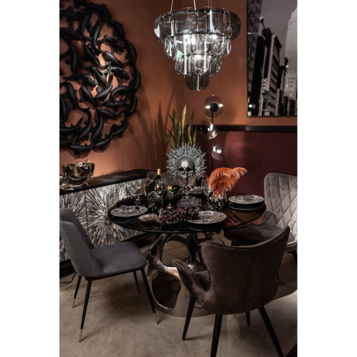 Obiect decorativ King Skull negru 49 cm