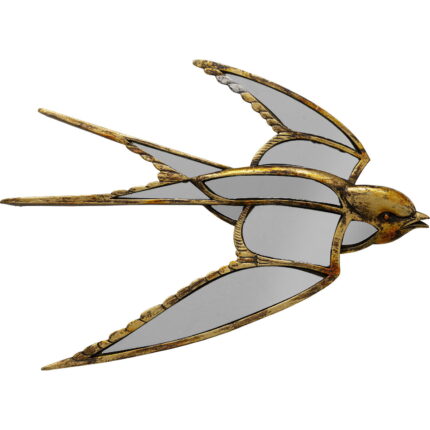 Decoratiune de perete cu oglinda Swallow