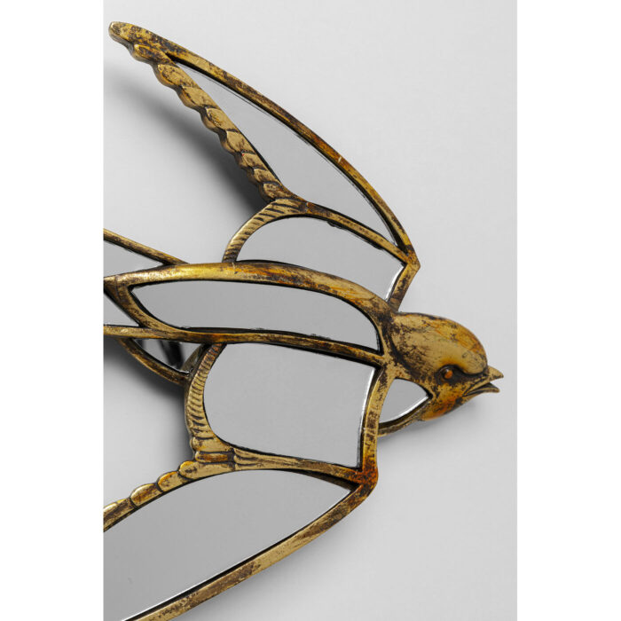 Decoratiune de perete cu oglinda Swallow