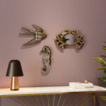 Decoratiune de perete cu oglinda Swallow