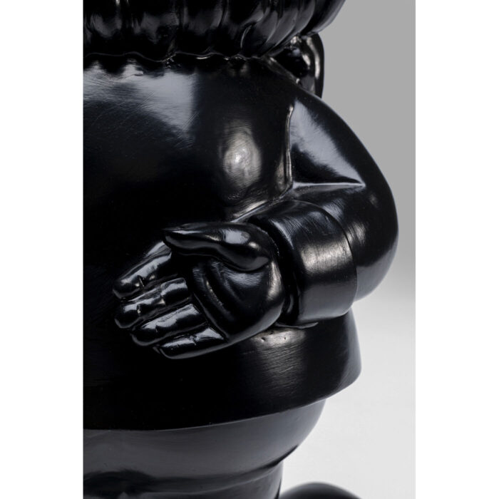 Figurina decorativa Gnome Standing Negru/Auriu 46 cm