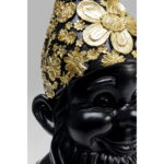 Figurina decorativa Gnome Standing Negru/Auriu 30 cm