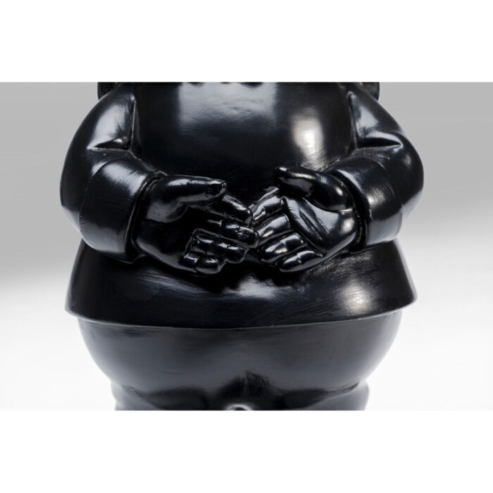 Figurina decorativa Gnome Standing Negru/Auriu 30 cm