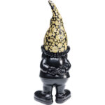 Figurina decorativa Gnome Standing Negru/Auriu 30 cm