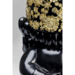 Figurina decorativa Gnome Standing Negru/Auriu 61 cm