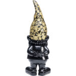 Figurina decorativa Gnome Standing Negru/Auriu 61 cm