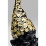 Figurina decorativa Gnome Meditation Negru/Auriu 19