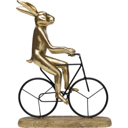 Obiect decorativ Cyclist Rabbit 29 cm