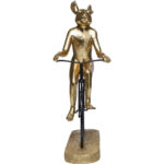 Obiect decorativ Cyclist Rabbit 29 cm