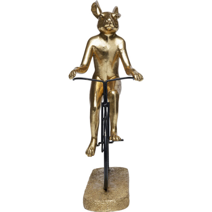 Obiect decorativ Cyclist Rabbit 29 cm