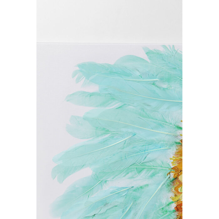 Tablou panza Headdress Dog 80x80 cm