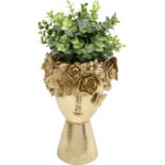 Vaza decorativa Flowercrown auriu 20 cm