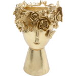 Vaza decorativa Flowercrown auriu 20 cm