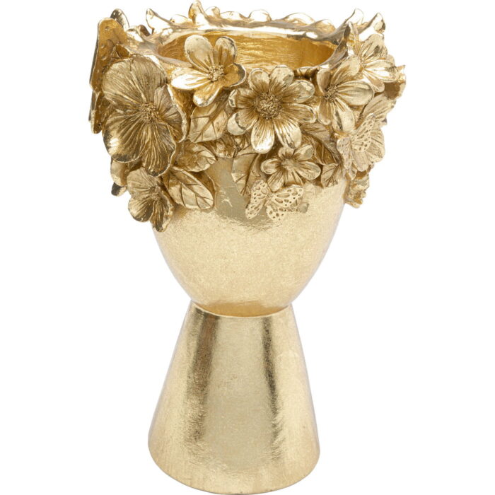 Vaza decorativa Flowercrown auriu 20 cm