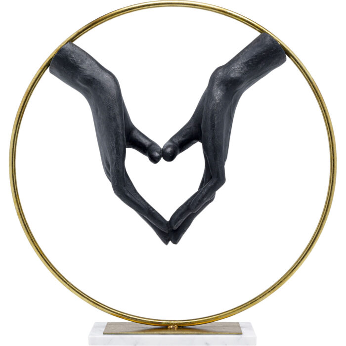 Obiect decorativ Elements Heart Hand 62cm