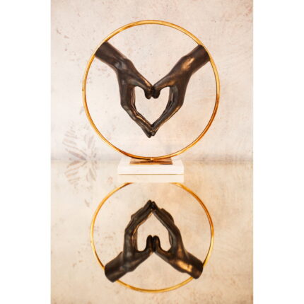 Obiect decorativ Elements Heart Hand 62cm
