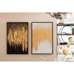 Tablou cu rama Abstract Negru 80x120cm
