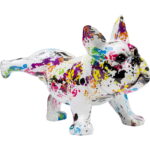 Figurina decorativa colorata Splash Bulldog 32x21 cm