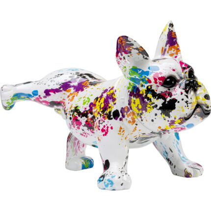 Figurina decorativa colorata Splash Bulldog 32x21 cm