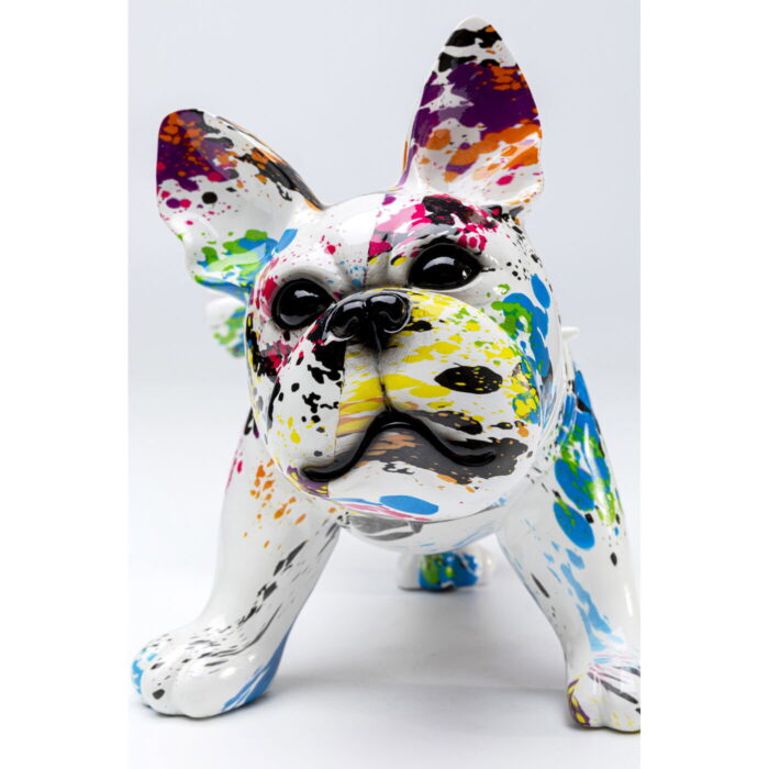 Figurina decorativa colorata Splash Bulldog 32x21 cm