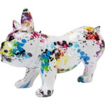 Figurina decorativa colorata Splash Bulldog 32x21 cm