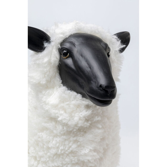 Decoratiune de podea Bathilde 49x54 cm alb-negru