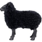 Decoratiune de podea Bathilde 49x54 cm negra