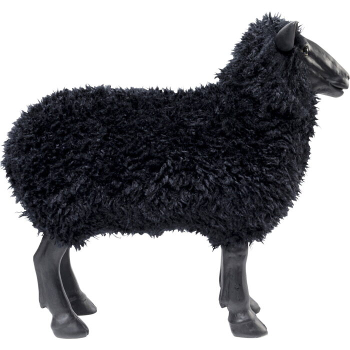 Decoratiune de podea Bathilde 49x54 cm negra