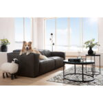 Decoratiune de podea Bathilde 49x54 cm negra