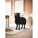 Decoratiune de podea Bathilde 49x54 cm negra