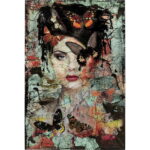 Tablou de sticla Lady Butterfly 100x150cm