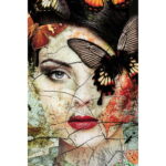 Tablou de sticla Lady Butterfly 100x150cm